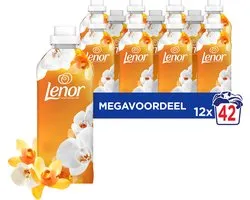 Lenor Adoucissant - Ambre et Orchidée - 12 x 42 Lavages