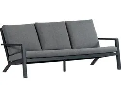 Loungebank Bezano | 3 personen | Grey/Matt Black | Aluminium