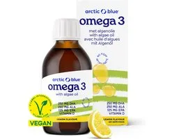 Arctic Blue - Omega-3 Algenolie met Hennepzaadolie - Citroen - 150ml