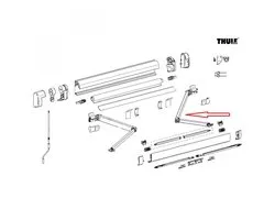 Thule RH Spring Arm Compleet 5200 2.60mtr