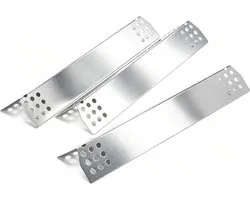 37cm roestvrij staal BBQ Heat Plate Flame Diffuser voor Charbroil, Uniflame, Beefeater 3, Landmann, Flame tamer, Heat Deflector, Brander Cover, 3 pack