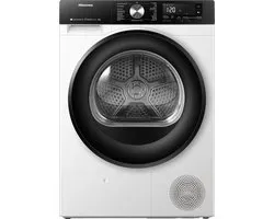 Hisense 3S Series DH3S902BW3 - Sèche-linge avec étiquette énergétique A+++ - Sèche-linge à pompe à chaleur - 9kg - ConnectLife - Éclairage du tambour - AutoDry - Séchage Quick - Soins contre les allergies