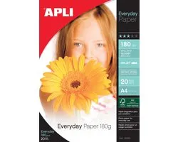 APLI packs papier photo PHOTOPAPER APLI 180G A4 20V