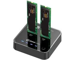 CoreParts MS-CLONER-SATA - Base de disque de stockage - USB 3.2 Gen 2 (3.1 Gen 2) Type-C - noir