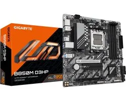 Gigabyte Moederbord B850M D3Hp Voor Amd Am5 Ddr5 M2 Sata3 Usb3 Pcie50 M-Atx