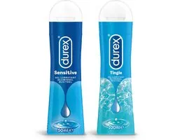 Durex - 150ml Glijmiddel - Play Sensitive 1x50ml - Play Tingle 1x100ml - Voordeelverpakking