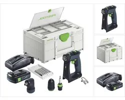 Festool CXS 18- Basic- Set perceuse-visseuse sans fil 18 V 40 Nm sans balais + 1x batterie 3,0 Ah + chargeur + systainer