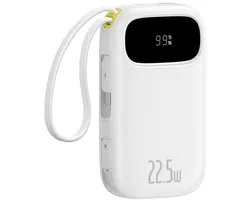 Baseus EnerFill FC31 - Powerbank - 10000mAh - Snelladen - Witte Digitale Display