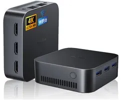 Mini PC HUIDUN H20 Intel 12th N97 16 Go + 512 Go SSD M.2 Mini Ordinateur Windows 11 Pro - Zwart