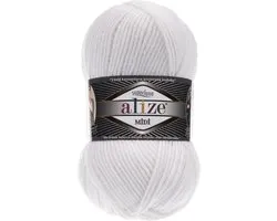 Alize Superlana Midi 55 White Pakket 5 Bollen 500 Gram