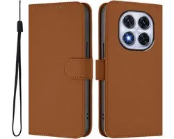 Étui Coverup - Convient pour Xiaomi Redmi Note 14 Pro 5G / Pro+ / Poco X7 - Étui Coverup Book - Marron