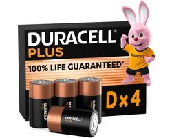 Pile D (mono) Duracell Plus-D K4 Alcaline 1.5 V 4 pc(s)