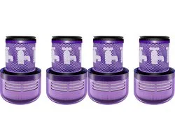 4 x HEPA V12 Filter geschikt voor Dyson V12 Detect Slim & Absolute motor filter.