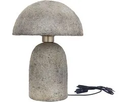PTMD Calleb Gold Paper Machee Table Lamp W Round Cap S