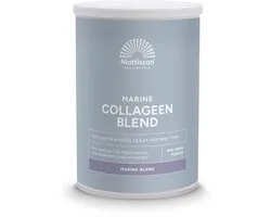 Mattisson - Marine Collageen Poeder Peptan Blend - Collageen Hydrolysaat met Vitamine C & Hyaluronzuur - 300 Gram