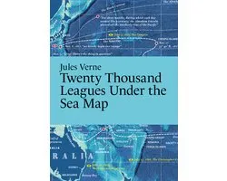 Literary Maps Series- Jules Verne, Twenty Thousand Leagues Under the Sea Map