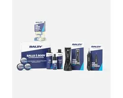 BALZY® Perfect Package 4.0 – Complete Grooming Set voor Mannen – Bodygroomer, Neus- en Oortrimmer, 3 Natuurlijke Soap Bars, Douchegel, Intieme Spray & Zeep voor Billen en Ballen – Geschenkset voor Verzorgde Mannen