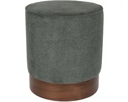 Dutchbone Bellevue Poef Rond Groen
