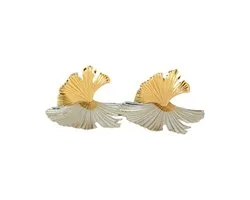 Leafy Double Color Earrings