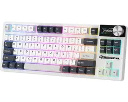 Royal Kludge RKS85 - Clavier de Gaming sans fil - Mécanique - Clavier - RVB - Avec écran