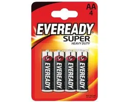 Energizer Eveready Super Heavy Duty AA Batterijen - 4 stuks