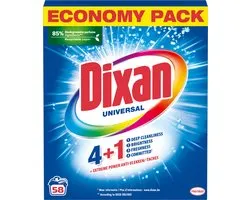 Dixan - Waspoeder - Voor universele was - 58 wasbeurten - 1 stuk