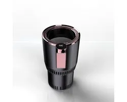 2-in-1 temperatuurregelmok voor autokoeler Smart Cup, verkoelend en verwarmend, bekerhouders voor in de auto -3℃~65℃, temperatuurregeling, draagbare drankkoeler voor in de auto voor forenzen/roadtrippers, vakantie, seizoensgeschenk