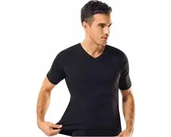 Col V - Tshirt - Pack de 5 - Zwart - Taille L
