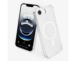 Hoesje - Geschikt voor iPhone 16e/17e - Transparant - Geschikt voor MagSafe - Slank - Sterk - Shock proof
