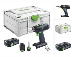 Festool T 18+3 Basic accuschroefboormachine, borstelloos