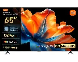 Xiaomi TV S Mini LED 65 2026 - Téléviseur - 65 pouces 4K Mini LED Smart TV - Fréquence de rafraîchissement 144Hz - Google TV avec Chromecast - Support Dolby Vision et HDR10+