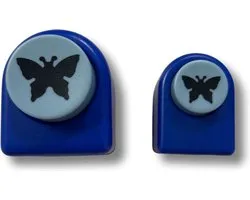 Perforatrice papillon - Set de 2 - Perforatrice Butterfly - perforatrices à papier - 2 perforatrices papillon