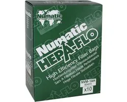 Numatic aspirateur Numatic HEPA-FLO - 10pcs - Sacs à poussière NVM-1Ah Sacs pour aspirateur HVR160 Henry, HET160 Hetty