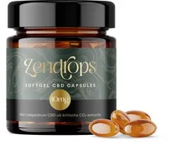 Eureleaf Zendrops - Capsules CBD - 15mg - huile de chanvre naturelle - CBD à spectre complet - Produit naturel européen, Cannabidiol