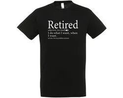 T-shirt Retired Meaning - Taille S - Ce n'est plus mon problème - T-shirts drôles - T-shirt de retraite - cadeau de retraite - retraite - T-shirt homme - T-shirt femme - Unisexe