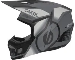 O'NEAL 3SRS Vision Casque de cross Noir Gris - Casque