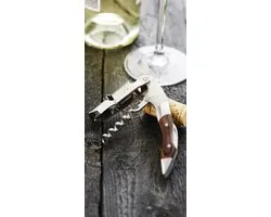 Point-Virgule Kurkentrekker - Kelnersmes - Prestige - Donkerbruin Hout