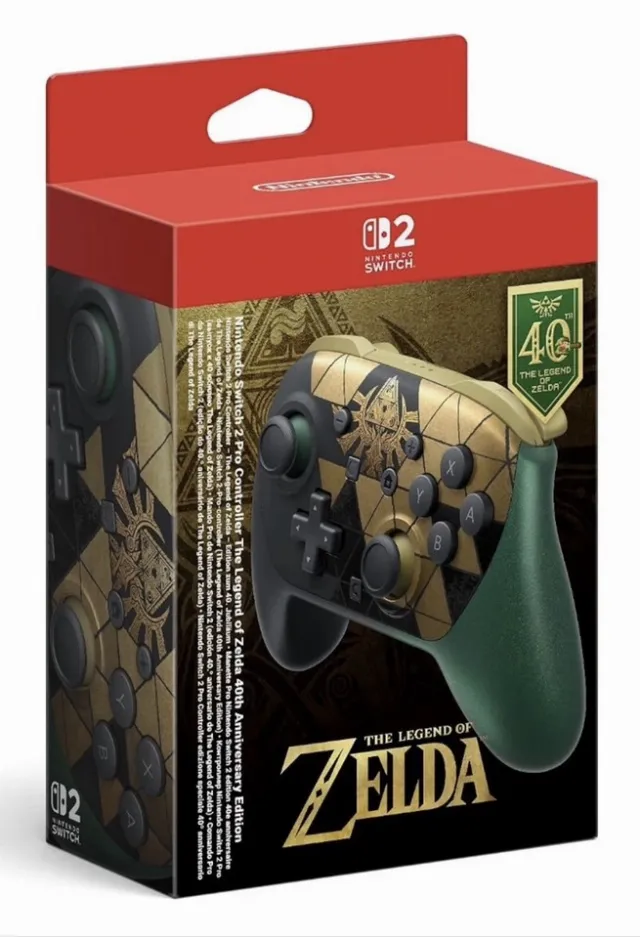 Nintendo Switch 2 Pro Controller, Legend of Zelda 40e