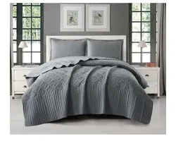 Nilufer Bedsprei Set CNR004 | Donkergrijs 3-DELIG