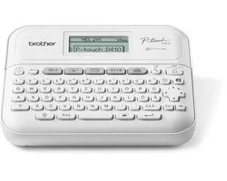 Brother PT-D410YP1, QWERTY, TZe, Thermo transfer, 20 mm/sec, Bedraad, Wit