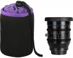 Lens Container Bescherming - lens case - Lens Beschermhoes - Lenstas Pouch - Geldt voor alle merken - Lensbuidel - Lenshoes - Beschermhoes Cameralens - voor camera en lens - Beschermende Hoes Cameralens - Gemiddelde grootte - Lenzen niet inbegrepen!