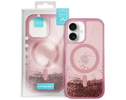 Colorful Magsafe Glitter Case for iPhone 16-Pink