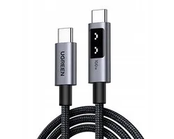 Câble UGREEN USB-C vers USB-C, charge rapide PD 100 W, écran LED, longueur 0,5 m