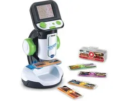 VTech Mijn Interactieve Video Microscoop voor Kinderen - Educatief & Interactief Speelgoed - Maak Kennis met de Microscopisch Kleine Wereld - Cadeau - Vanaf 7 Jaar