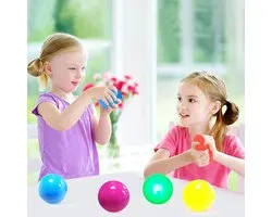 Globbles Balls – Sticky Balls – Globbles Speelgoed – Glow Balls - Stress Verminderend – Speelgoed meisjes/jongens – Set van 4 plakkende balletjes