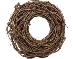 DBT Couronne Rural Bois-Branches de Raisin Marron D 30 cm H 9 cm