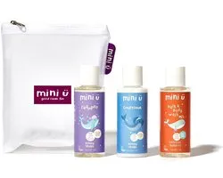 Mini Ü Travel Kit Shampoo, Conditioner & Hair-Body Wash