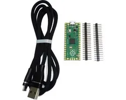 Kit Raspberry Pi Pico : carte – en-têtes – câble USB