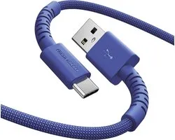 Fresh ‘n Rebel FlexWave USB naar USB-C Oplaadkabel - Extra lang (2m) - Siliconen gevlochten kabel - USB-A naar USB-C - Ultraflexibel - True Blue