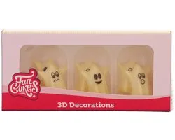 FunCakes Chocolade Decoraties - Halloween - 3D Ghosts - Set/6